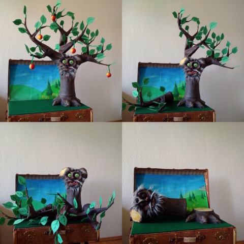 The Giving Tree, puppet, school, arbre, Baum