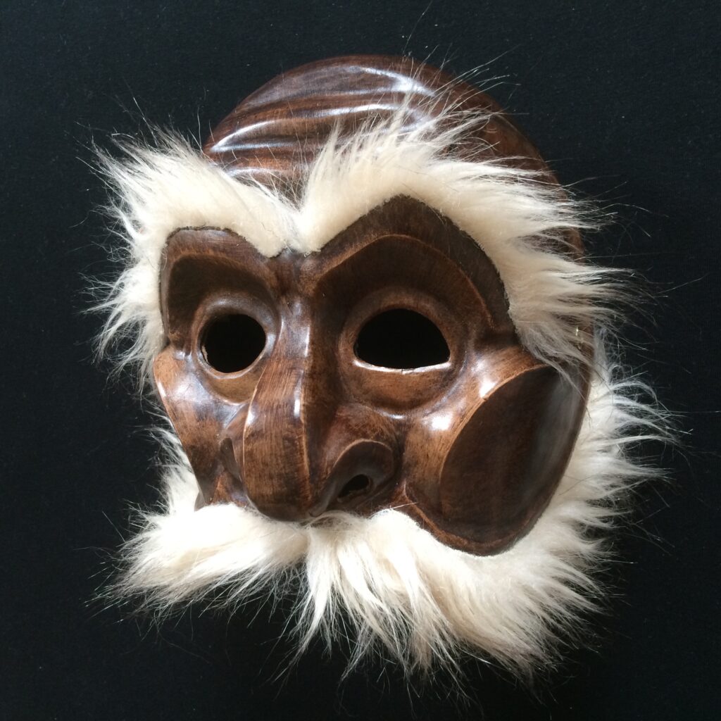 Masque commedia del arte en cuir