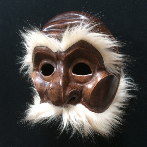 Brighella commedia dell arte leather mask