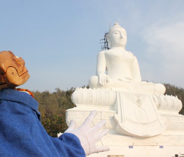 Igor and White Buddha Temple Pai District, Thailand